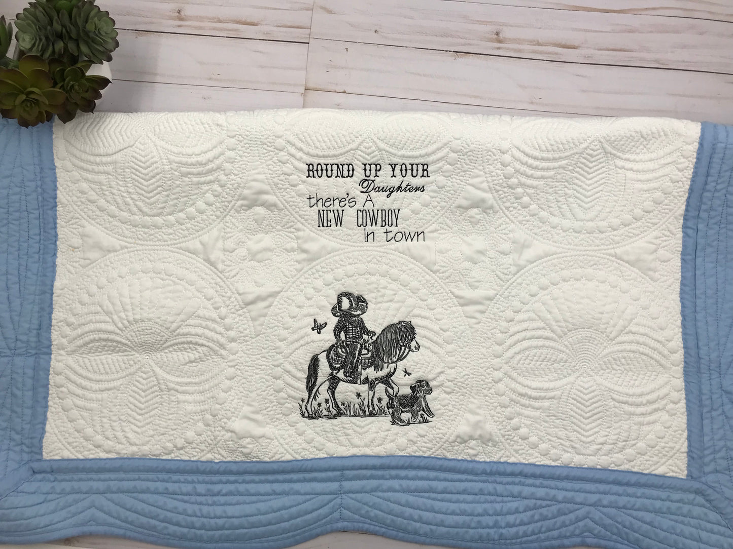 Quilt for Baby Western Theme